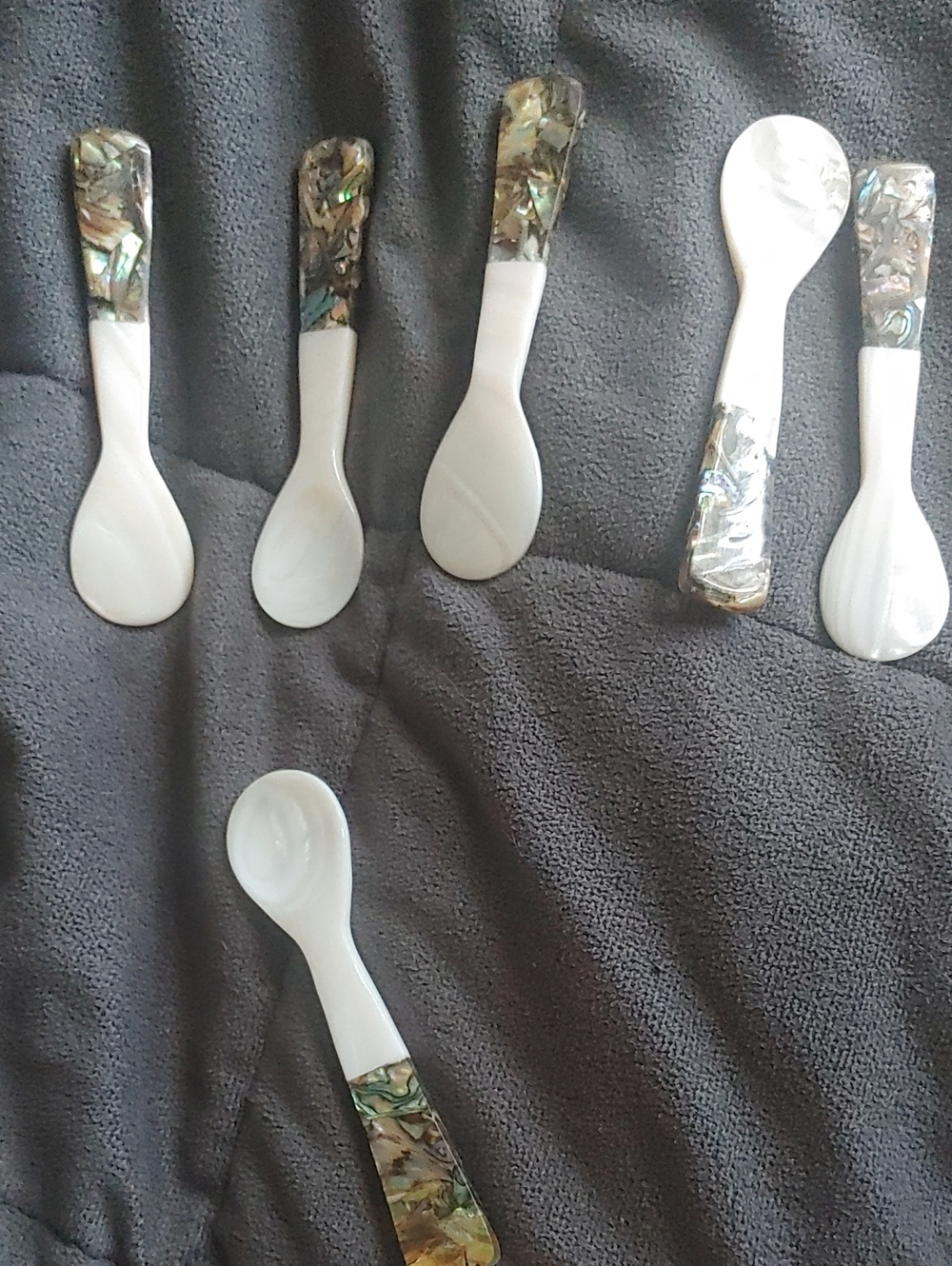 Accent White Caviar Spoons - Elegant Home Party Set